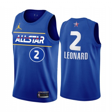 NBA Mænd Trøje Los Angeles Clippers Kawhi Leonard 2 2021 All-Star Jordan Brand Blå Swingman NBA Mænd Trøje Los Angeles Clippers Kawhi Leonard 2 2021 All-Star Jordan Brand Blå Swingman
